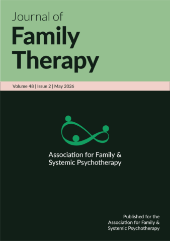 Journal of Family Therapy cover